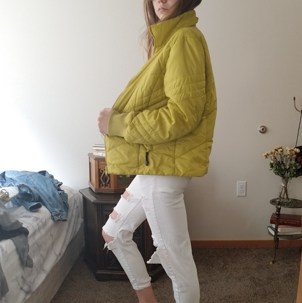 SOLD Puffer jacket coat & scarf quilted